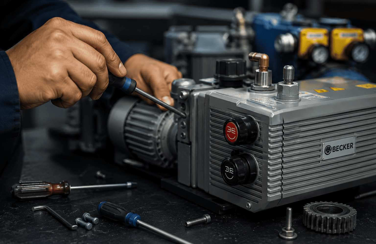 Industrial engineering workshop and machinery